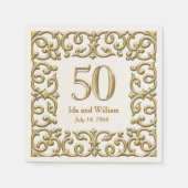  Gold Lijst 50e Jubileum Servet (Voorkant)