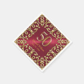 Gold Lijst 50e Jubileum Servet (Hoek)