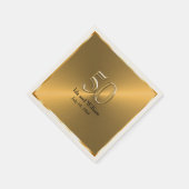 Gold Lijst 50e Jubileum Servetten (Hoek)