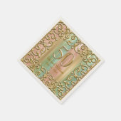 Gold Lijst 50e Jubileum Servetten (Hoek)