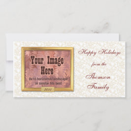 Gold Lijst - Aangepaste fotokaarten Feestdagenkaart