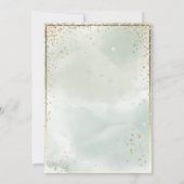 Gold Lijst Afstudeerder Pet Waterverf Groen Afstud Kaart (Achterkant)