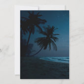 Gold Lijst Beach Sunset 50e verjaardag Kaart (Achterkant)