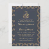 Gold Lijst Black Islamic Muslim Weduwen Kaart (Voorkant)
