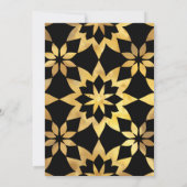 Gold Lijst  Black Islamic Muslim Weduwen Kaart (Achterkant)