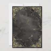 Gold Lijst Black Marble Islamic Muslim Weduwen Kaart (Achterkant)