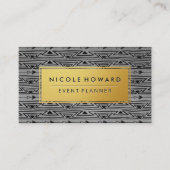 Gold Lijst Bohemian Pattern Visitekaartje (Voorkant)