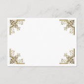  Gold  Lijst bruiloft - Gegevens Informatiekaartje (Achterkant)