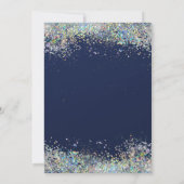 Gold Lijst Colorful Confetti 50e verjaardag Kaart (Achterkant)