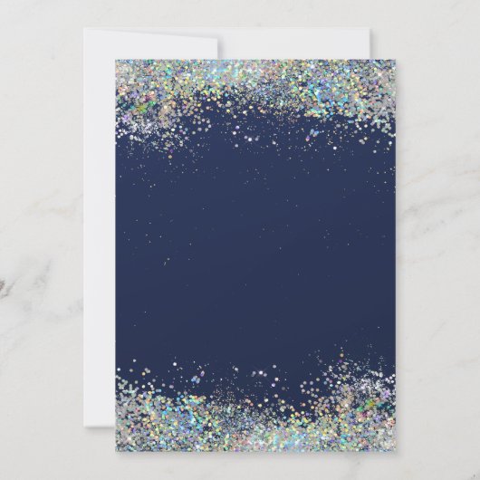 Gold Lijst Colorful Confetti 50e verjaardag Kaart (Achterkant)