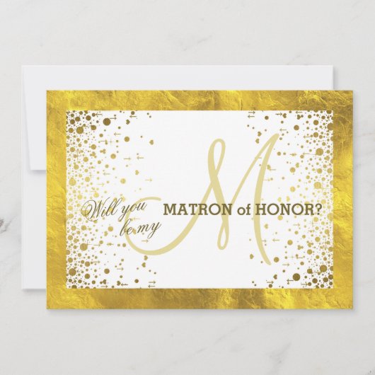 Gold Lijst Confetti... zal jij mijn tactiek zijn? Kaart (Voorkant)