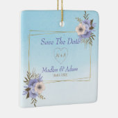 Gold Lijst en Bouquet Keramisch Ornament (Rechts)