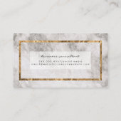 Gold Lijst en marmer Visitekaartje (Achterkant)