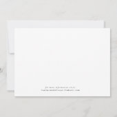 Gold Lijst Floral Save the Date Kaart (Achterkant)