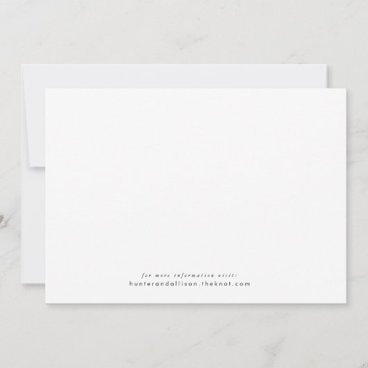 Gold Lijst Floral Save the Date Kaart (Achterkant)