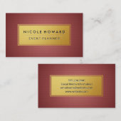 Gold Lijst Geometric Pattern Visitekaartje (Voorkant / Achterkant)