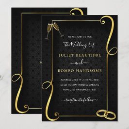 Gold Lijst Golden Black Elegant Weddenschap