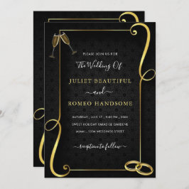 Gold Lijst Golden Black Elegant Weddenschap