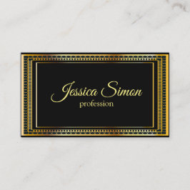  Gold Lijst in zwarte achtergrond Visitekaartje