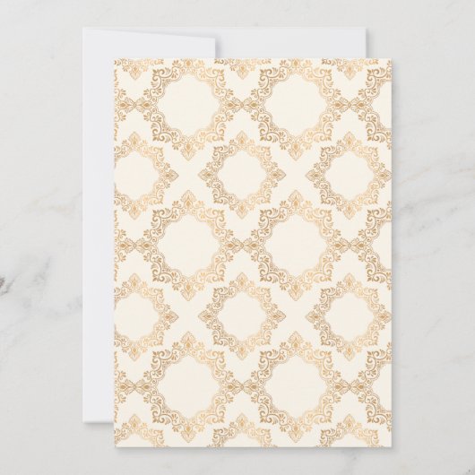 Gold Lijst  islamitische islamitische geloofsbelij Kaart (Achterkant)