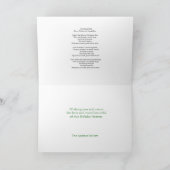 Gold Lijst  Longmede-kerstbellen Feestdagen Kaart (Binnen)