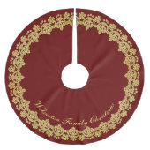 Gold Lijst Luxury op maat van Red Kerstboom Rok (Voorkant)