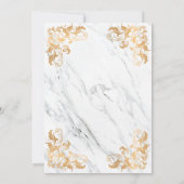 Gold Lijst  marmer Islamic Muslim Weduwschap Kaart (Achterkant)