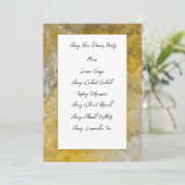 Gold Lijst Menu Kaart (Staand voorkant)