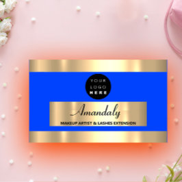 Gold Lijst Mode Beautique Shop Royal Blue Visitekaartje