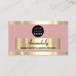 Gold Lijst Mode Beautique Winkel Blush poeder Visitekaartje
