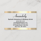 Gold Lijst Mode Beautique Winkel grijs Visitekaartje (Achterkant)