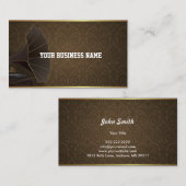 Gold Lijst Music Studio Damask Visitekaartje (Voorkant / Achterkant)