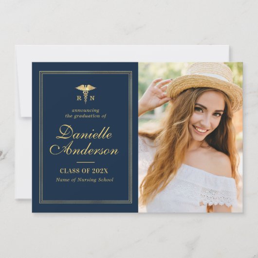 Gold lijst Nursing afstuderen aangekondigd Aankondiging (Voorkant)