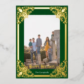 Gold Lijst Prettige feestdagen Foto (Voorkant)