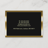 Gold Lijst Professional Visitekaartje (Achterkant)