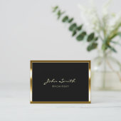 Gold Lijst Professional Visitekaartje (Staand voorkant)