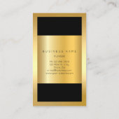 Gold Lijst Roman - Klok - Verticaal Visitekaartje (Achterkant)