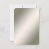 Gold  Lijst RSVP-kaart RSVP Kaartje (Achterkant)