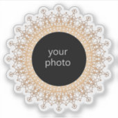 Gold lijst, uw foto sticker (Voorkant)