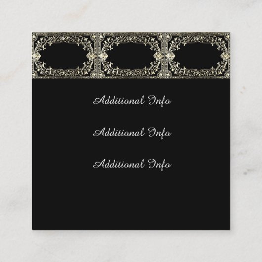  Gold Lijst Vierkante Visitekaartje (Achterkant)