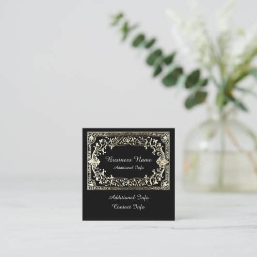  Gold Lijst Vierkante Visitekaartje (Staand voorkant)