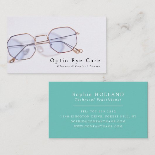 Gold Lijsten, Opticien, Technical Practitioner Visitekaartje (Voorkant / Achterkant)