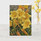 Gold Lily Scripture Kaart Psalm 119:127 (Gele Bloem)