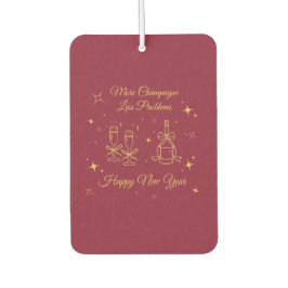 Gold Line Art New Year Design Luchtverfrisser