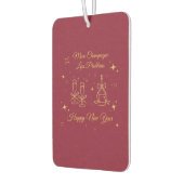 Gold Line Art New Year Design Luchtverfrisser (Links)