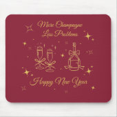 Gold Line Art New Year Design Muismat (Voorkant)