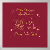 Gold Line Art New Year Design Poster (Voorkant)