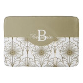 Gold Line Bloemen Patroon Badmat (Voorkant)