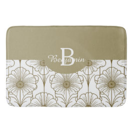Gold Line Bloemen Patroon Badmat