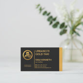 Gold Line Column Exquise Black Chauffeur Visitekaartje (Staand voorkant)